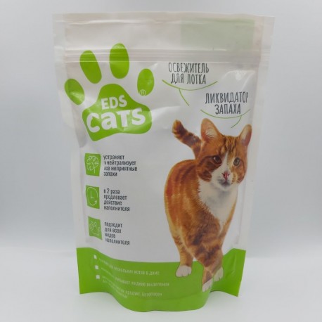 Ликвидатор запаха для кошачьего туалета EDS CATS, 400 г